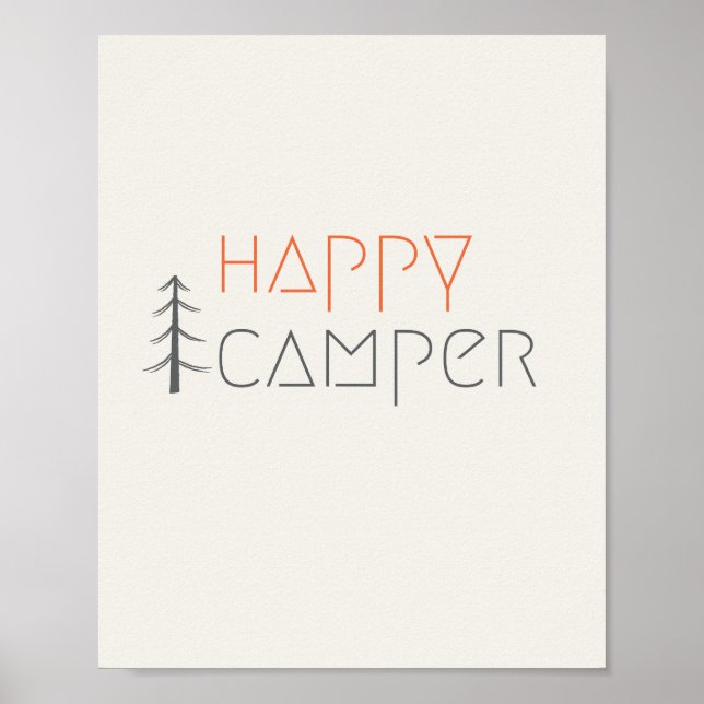 happy camper. Poster & Prints (Front)