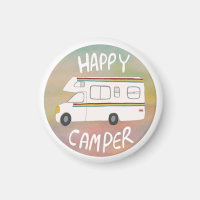Happy Camper Rainbow RV Sunset Motorhome RVing
