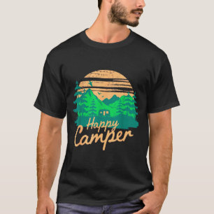 Happy camper retro outdoor adventure design T-Shirt