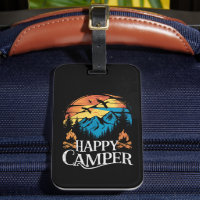 Happy Camper Retro Vintage Matching Camping Crew