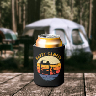 Happy Camper RV Camping Can Cooler