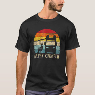 Happy Camper Rv Camping Men Women Retro Sun 70s 80 T-Shirt