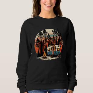Happy Camper RV Camping Nature Forest & Mountains Sweatshirt