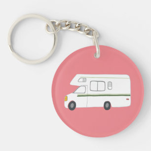 HAPPY CAMPER RV Motorhome Camper CUSTOM Key Ring