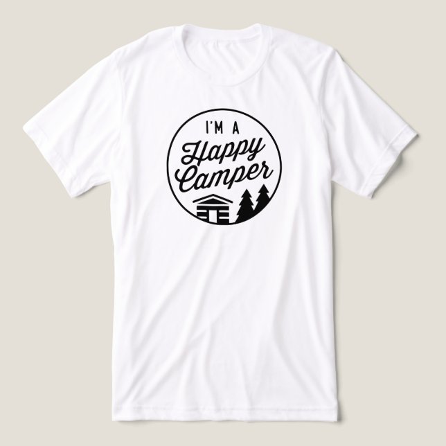 Happy Camper Shirt - Grey (Design Front)