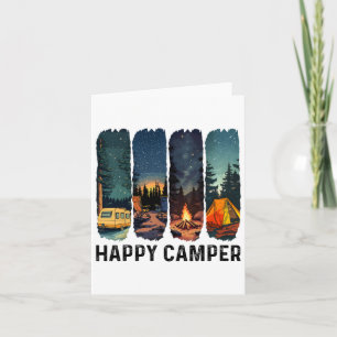Happy Camper Shirt Hiking Adventure Summer Camp Ca Card
