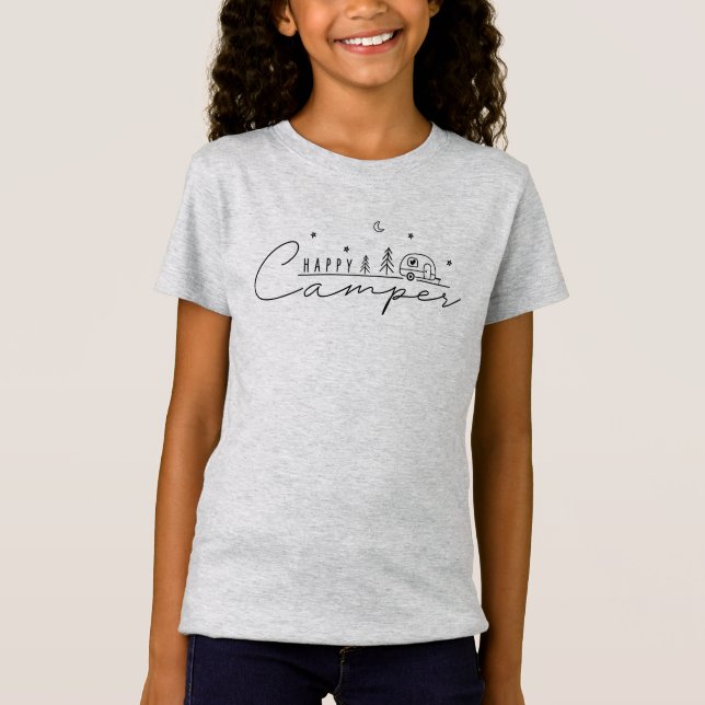Happy Camper Silhouette T-Shirt (Front)