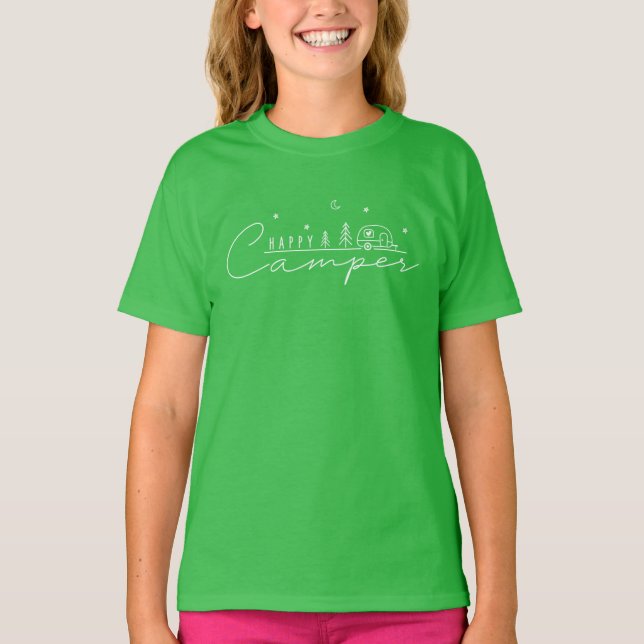 Happy Camper Silhouette T-Shirt (Front)