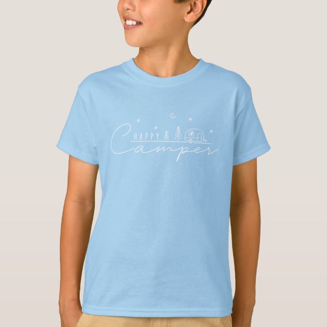 Happy Camper Silhouette T-Shirt (Front)