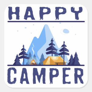 Happy Camper Stickers