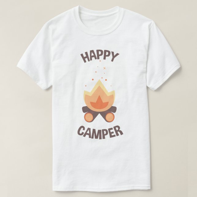 Happy Camper T-Shirt (Design Front)
