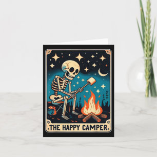 Happy Camper Tarot Card Skeleton Camper Funny Camp