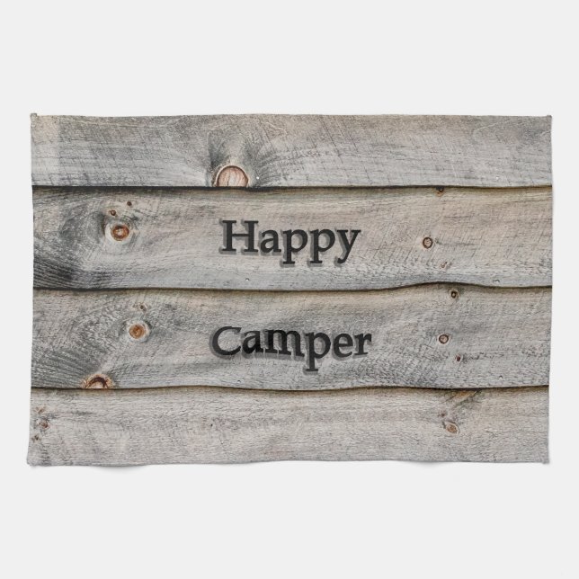 Happy Camper Tea Towel (Horizontal)