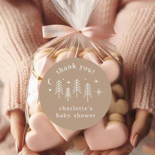 Happy Camper Thank You Classic Round Sticker