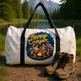 Happy Camper Toddler T-shirt (4) Duffle Bag
