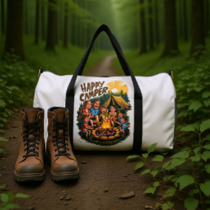 Happy Camper Toddler T-shirt (6) Duffle Bag