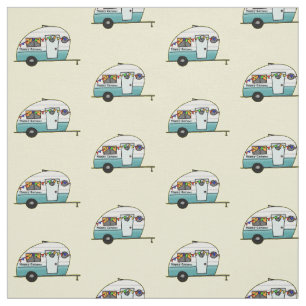 Happy Camper van Fabric