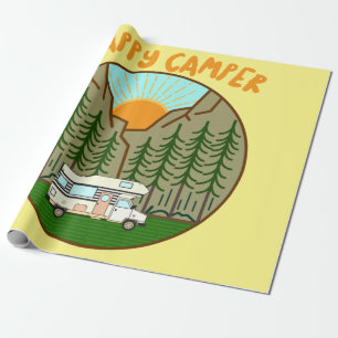 Happy camper - Vanlife graphic #7 Wrapping Paper
