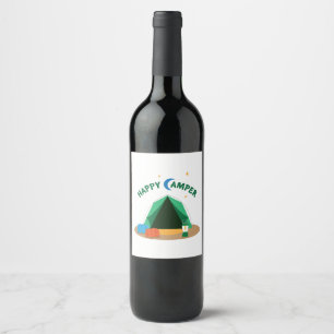 Happy Camper Wine Label
