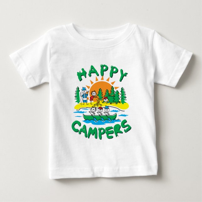 Happy Campers Baby T-Shirt (Front)