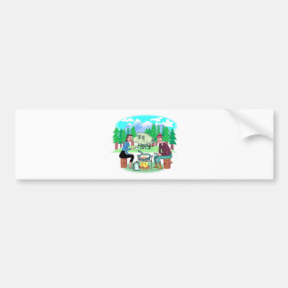 Happy Campers Bumper Sticker