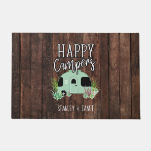 Happy Campers, Camping, RV, Motorhome, Trailer Doormat