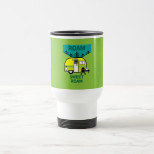 Happy Campers Caravaner Camper Throw Pillow Mu Travel Mug