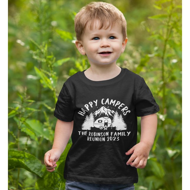 Happy Campers Family Reunion Baby T-Shirt (Creator Uploaded)