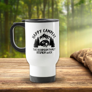 Happy Campers Family Reunion Travel Mug