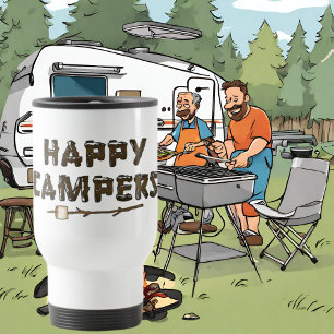 Happy Campers fun travel mug