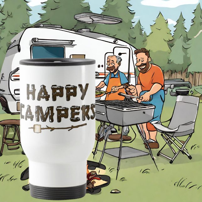 Happy Campers fun travel mug (Creator Uploaded)