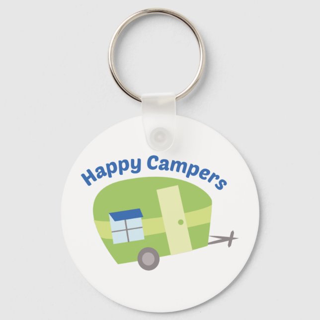 Happy Campers Key Ring (Front)