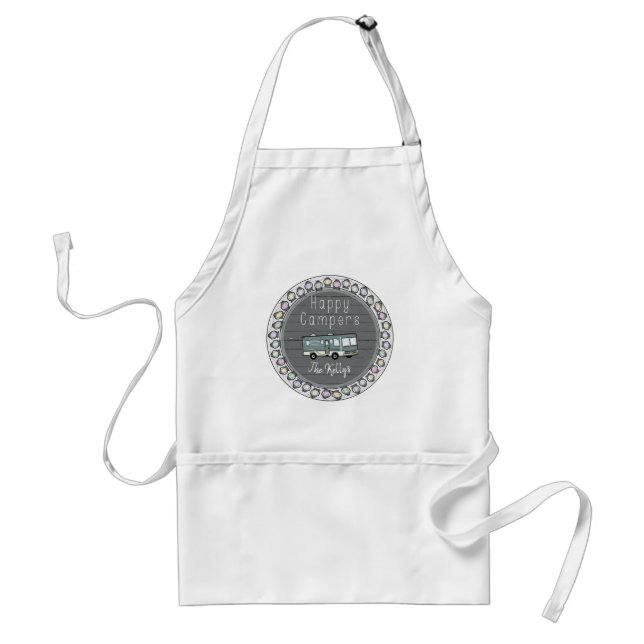 Happy Campers Personalised RV Standard Apron (Front)