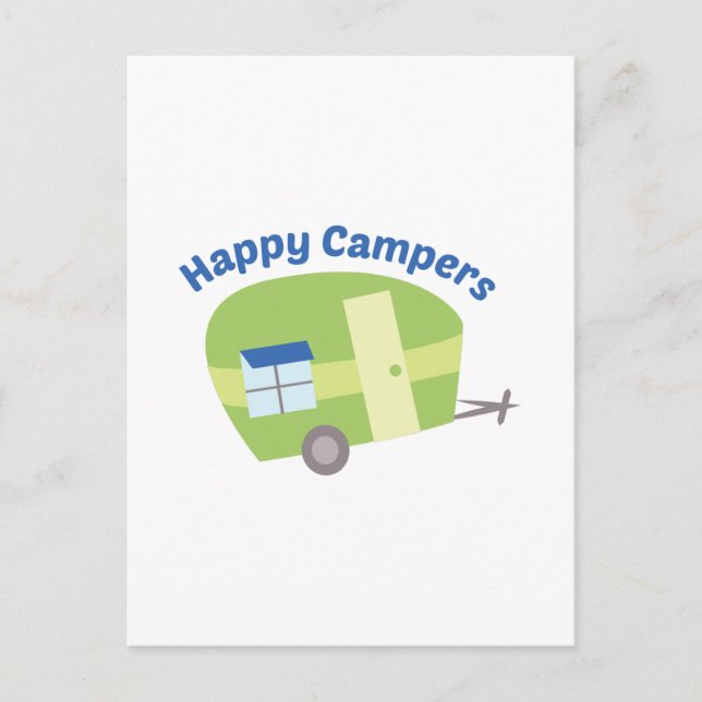 Happy Campers Postcard (Front)