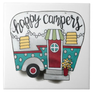 Happy campers tile