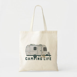 Happy camping life with cute Frenchies Tote Bag