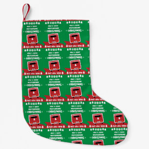Happy Camping Motorhom Xmas Small Christmas Stocking