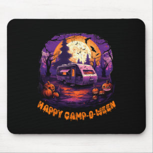 Happy CampOWeen Camping Halloween Costume Pumpkin Mouse Pad