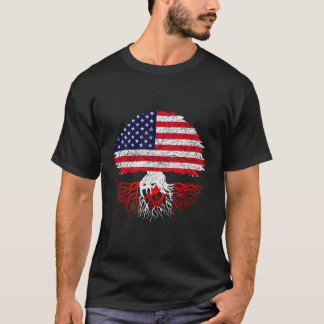 Happy Canada Day 2023 Canadian Roots American Born T-Shirt