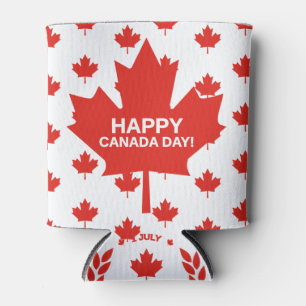 Happy Canada Day Can Cooler
