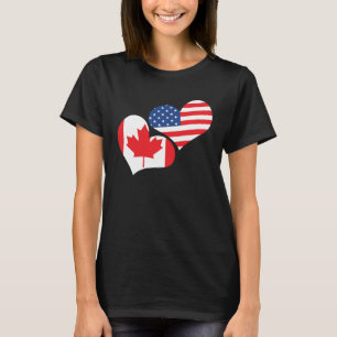 Happy Canada Day Canadian Canada Flag Maple Leaf T-Shirt