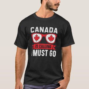 Happy Canada Day Canadian Canada Flag Maple Leaf T-Shirt