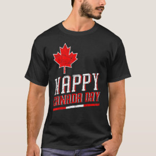 Happy Canada Day Canadian Maple Leaf Independence  T-Shirt