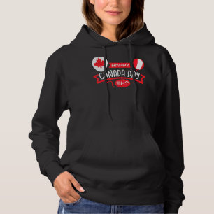 Happy Canada Day Eh Maple Leaf Canadian Flag Hoodie
