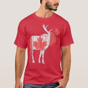 Happy Canada Day Funny Maple Leaf Animal Canadian T-Shirt