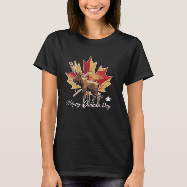 Happy Canada Day Funny Maple Leaf Canada Day 1 T-Shirt (Front)