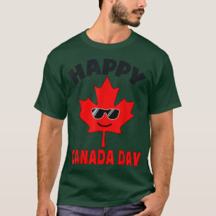 Happy Canada Day Funny Maple Leaf Canada Day Kids T-Shirt