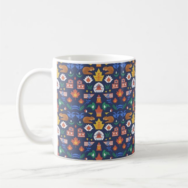 Happy Canada Day Gift Idea Coffee Mug (Left)