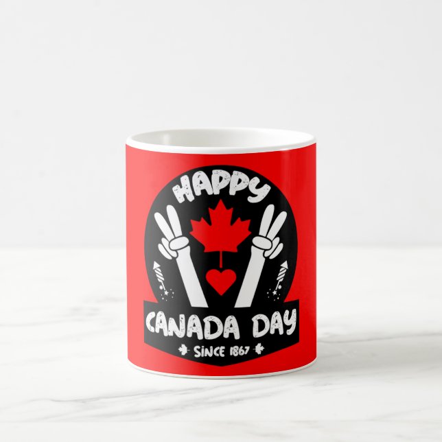 Happy Canada Day July 1  Coffee Mug (Center)