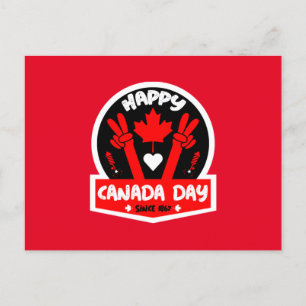 Happy Canada Day July 1st Postcard